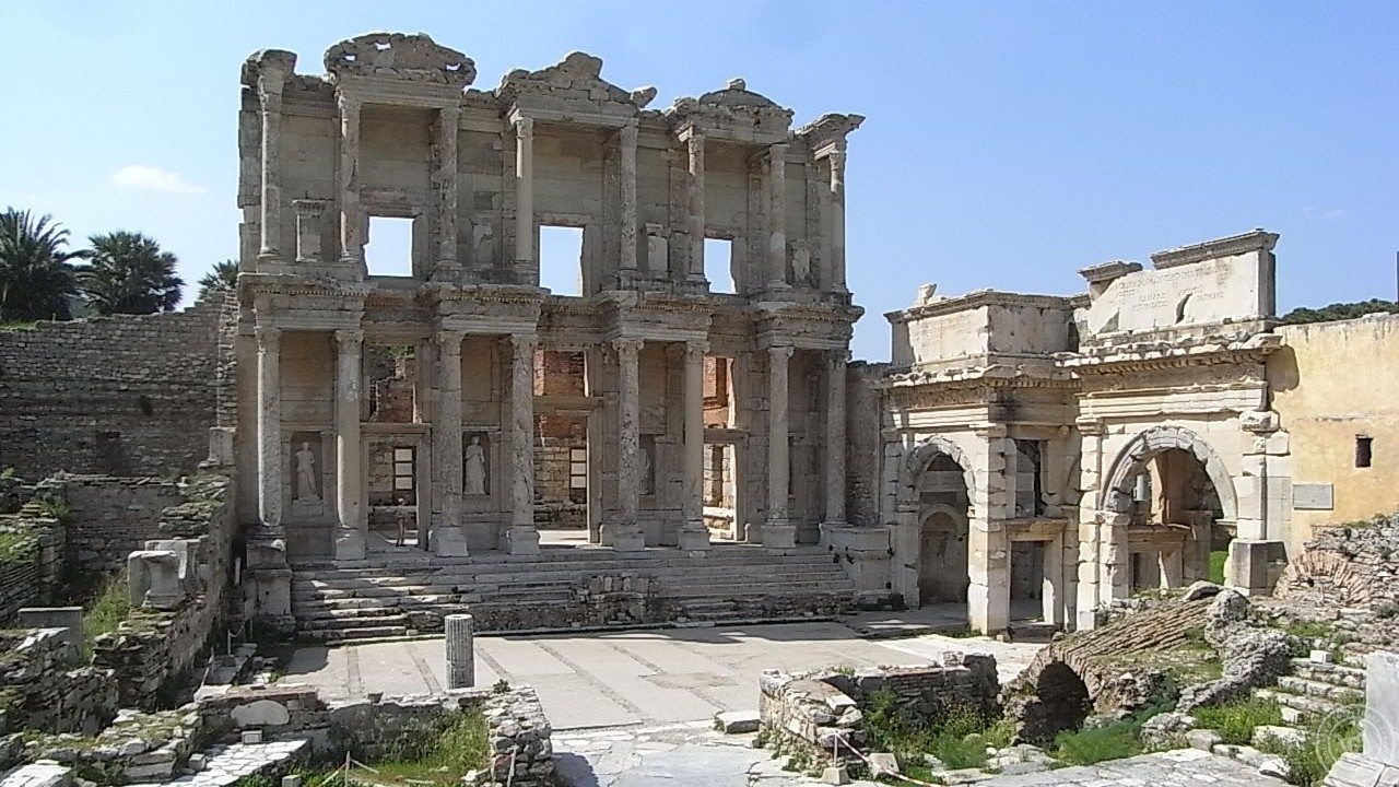 ตึกโบราณสมัยกรีกใน Ephesus ประเทศตุรกี - 2Baht