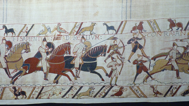 พรมปัก Bayeaux Tapestry (ภาพโดย damian entwistle / Flickr)
