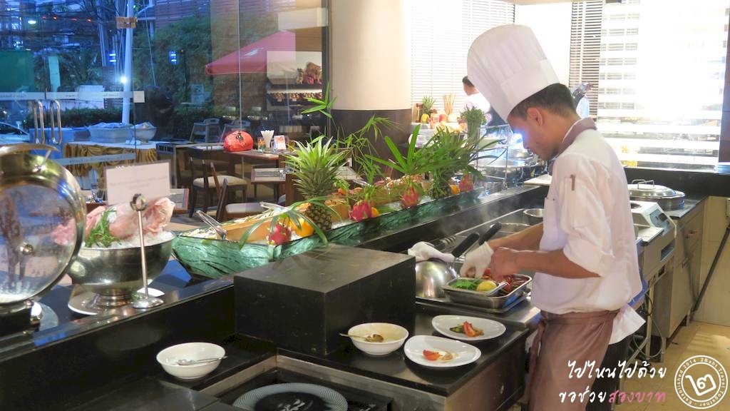 Grill buffet at Cafe de Nimes, Grand Sukhumvit Hotel Bangkok