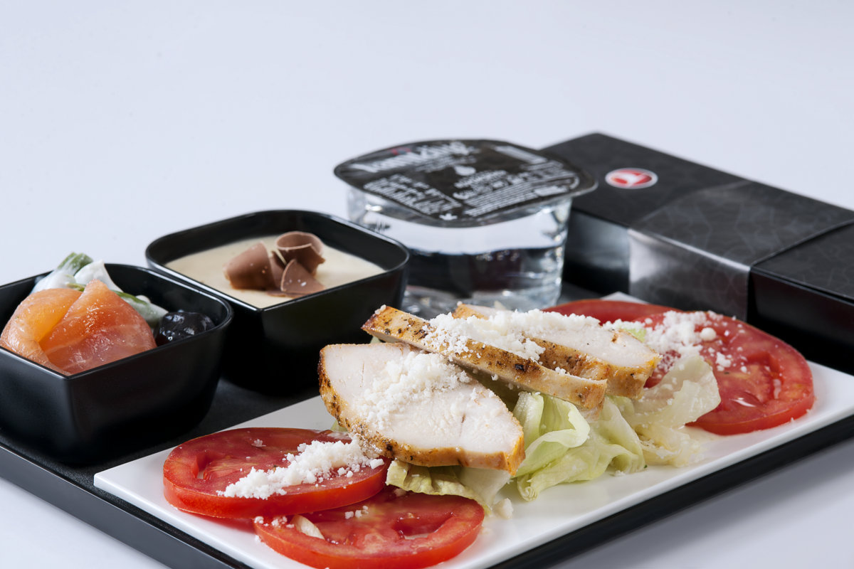อาหารสำหรับผู้โดยสารชั้น Economy ของ Turkish Airlines หน้าตาดูดีทีเดียว