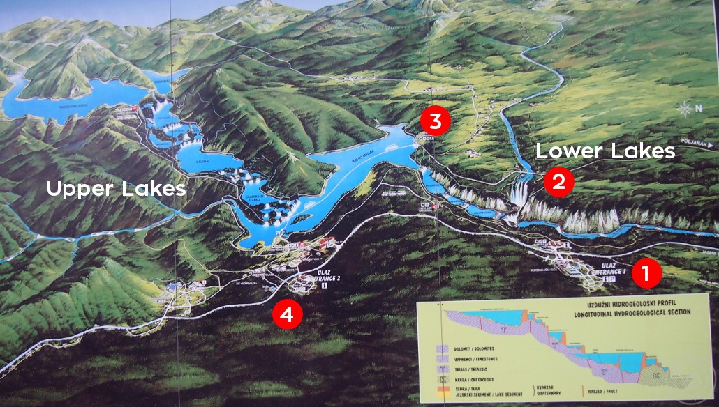 Plitvice Lakes Park Map