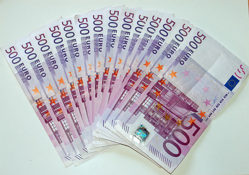 ภาพธนบัตร 500 ยูโร โดย Frank Schwichtenberg / Wikipedia