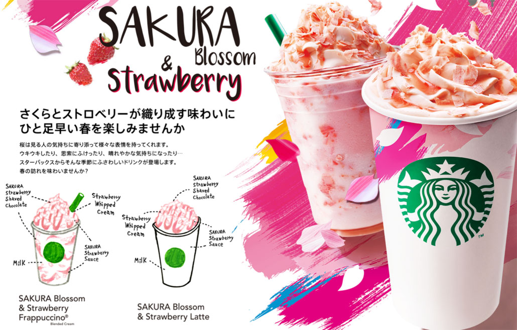 Japan Starbucks Sakura Collection 2016-Sakura Blossom Strawberry