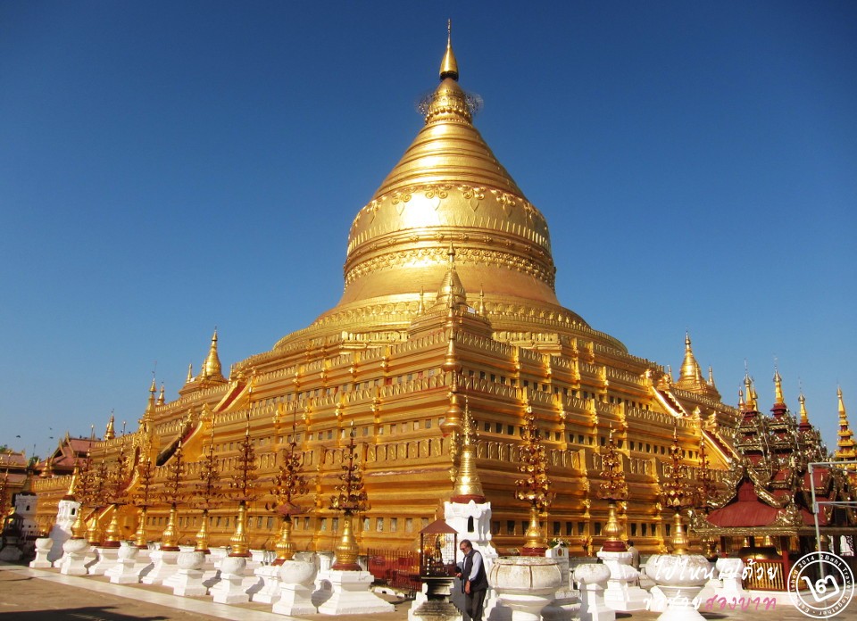 ที่เที่ยว พม่า: เจดีย์ชเวสิกอง เมืองพุกาม (ภาพโดย 2Baht)