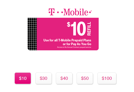 T-Mobile Refill Card