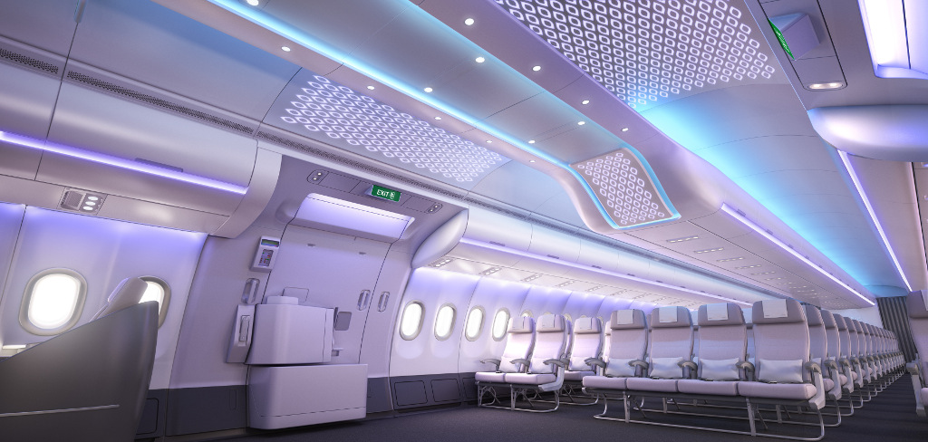 บรรยากาศและระบบแสงไฟของ Airspace by Airbus