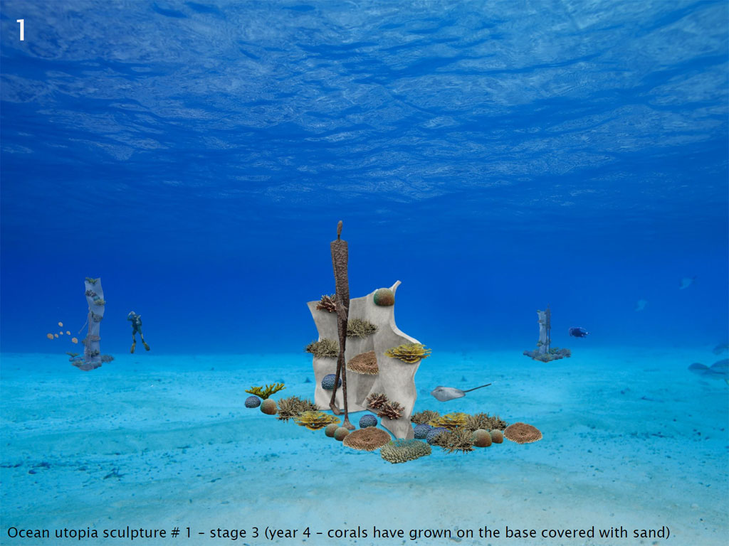 ประติมากรรมใต้ทะเลที่หาดเต่าทอง เกาะเต่า Ocean Utopia - ชิ้นที่ 1
