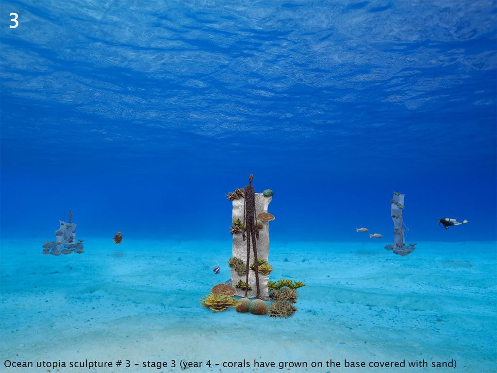 ประติมากรรมใต้ทะเลที่หาดเต่าทอง เกาะเต่า Ocean Utopia - ชิ้นที่ 3