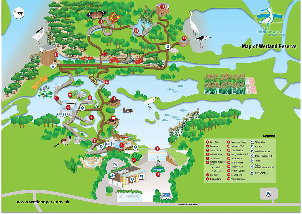 Hong Kong Wetland Park Map