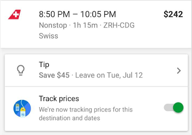 Google Track Prices