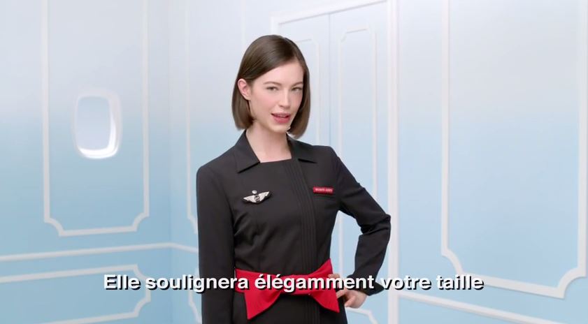 สวยๆ ชิคๆ Air France ใช้ ‘นางแบบ’ นำเสนอวิดีโอความปลอดภัยผู้โดยสาร