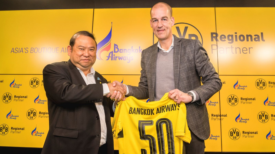 Bangkok Airways เซ็นสัญญาสปอนเซอร์กับสโมสร Borussia Dortmund